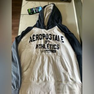 Large Aeropostale hoodie worn lettering (as purchased)